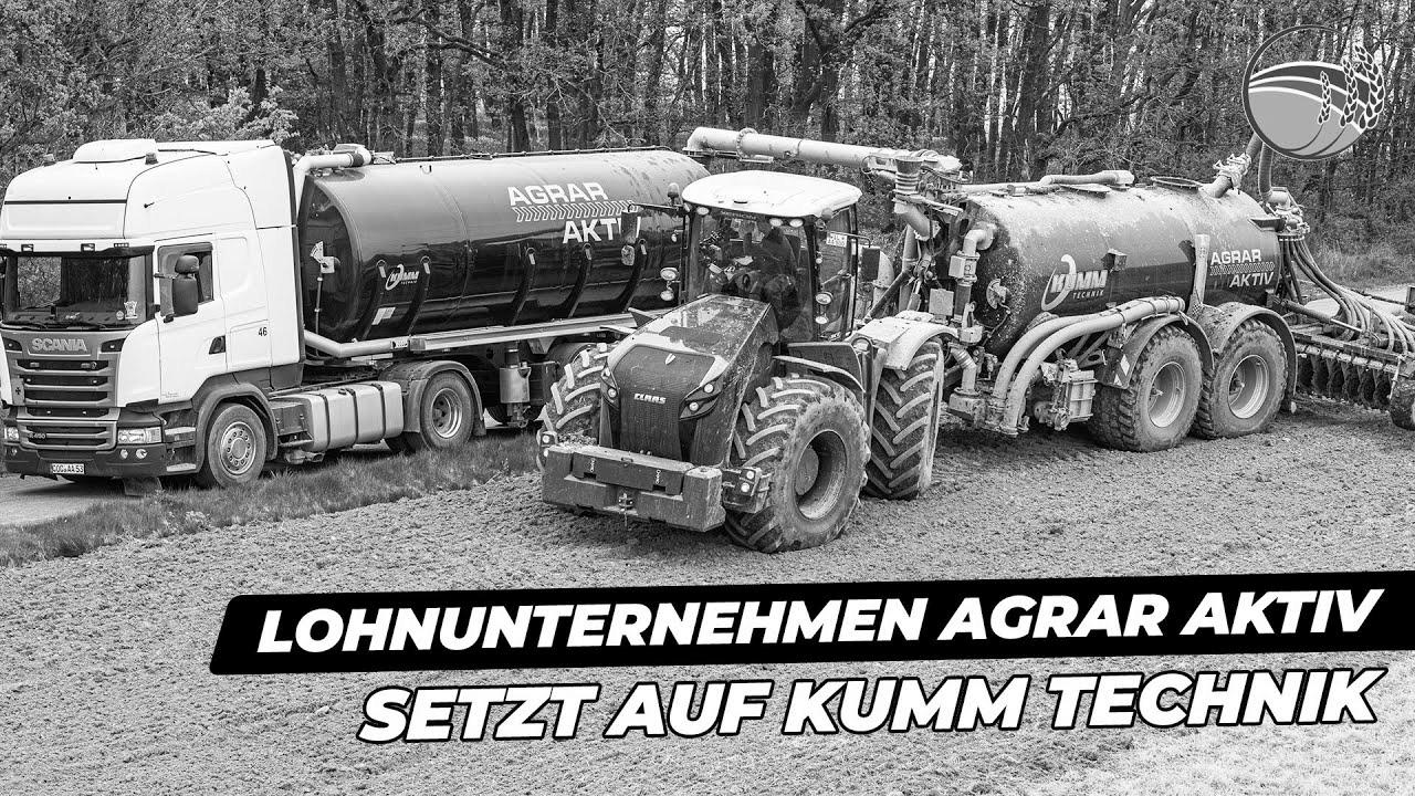 Agrar Aktiv contractors rely on liquid manure know-how from KUMM Technik |  Claas Xerion 4000