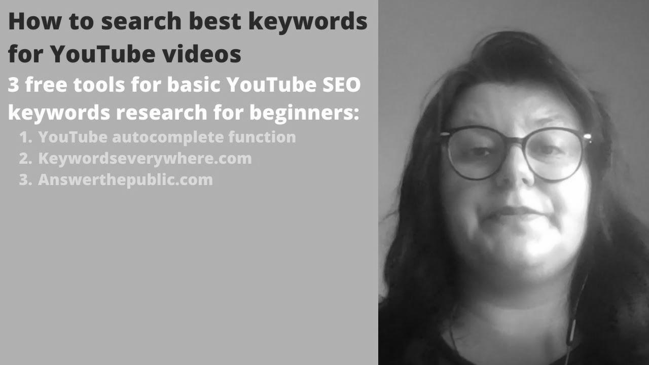 Fundamental website positioning for YouTube |  Find the perfect keywords for your YouTube videos |  Get extra views on YouTube
