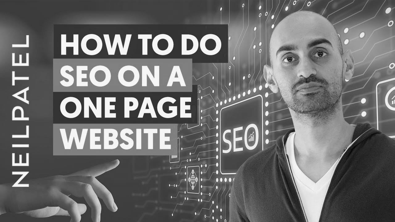 The way to do search engine optimization on a One Page Web site