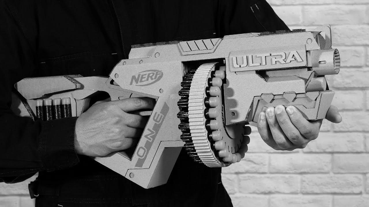 ダンボールでナーフの銃をつくる｜How to make NERF Gun with Cardboard