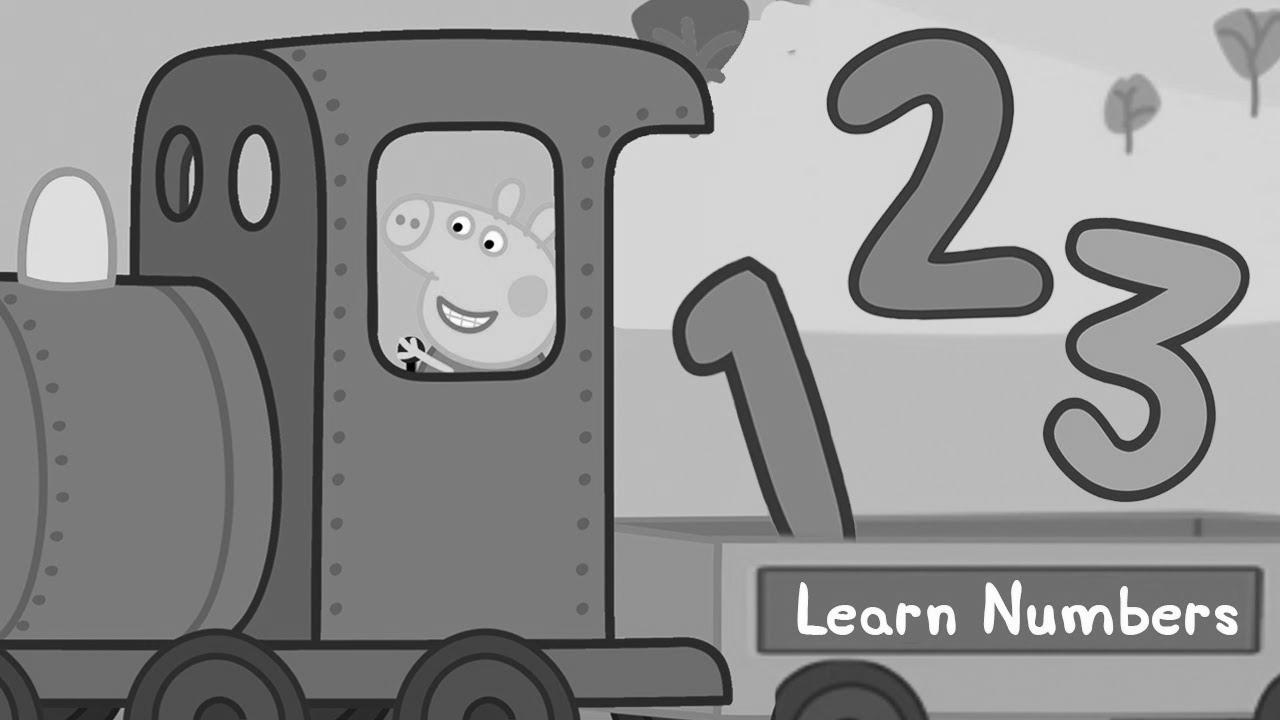 Peppa Pig – Be taught Numbers With Trains – Peppa Pig the Train Driver!  – Learning with Peppa Pig