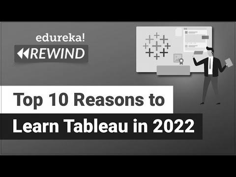 High 10 Reasons to Study Tableau in 2022 |  Tableau Certification |  tableau |  Edureka Rewind – 6