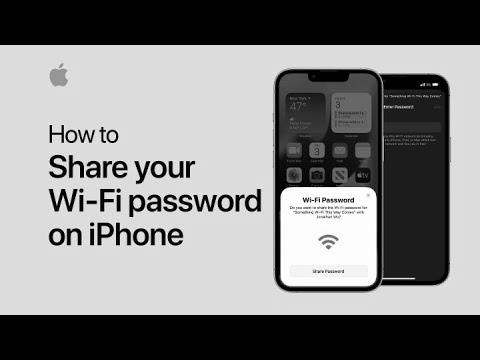 How you can share your Wi-Fi password |  Apple assist