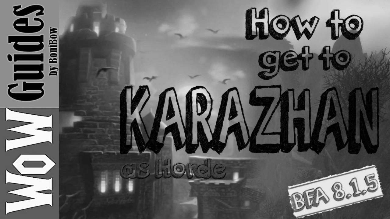 The right way to get to Karazhan (Learn the txt beneath the video for Shadowlands)